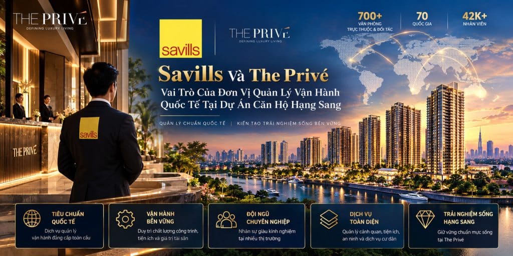Savills Và The Privé – Vai Trò Của Đơn Vị Quản Lý Vận Hành Quốc Tế