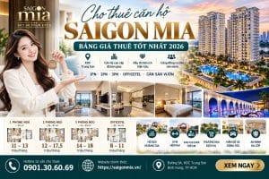 Cho Thuê Căn Hộ Saigon Mia – Bảng Giá Thuê Tốt Nhất 2026