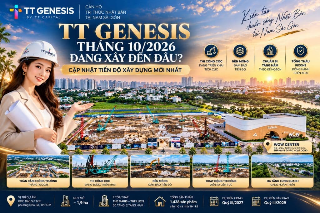 Hình Ảnh Công Trường TT Genesis Tháng 10/2026