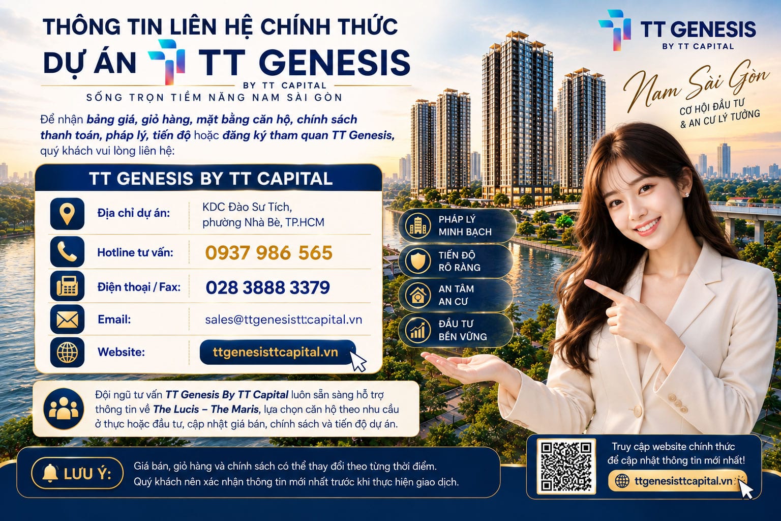 Thông tin liên hệ chính thức TT Genesis Đào Sư Tích