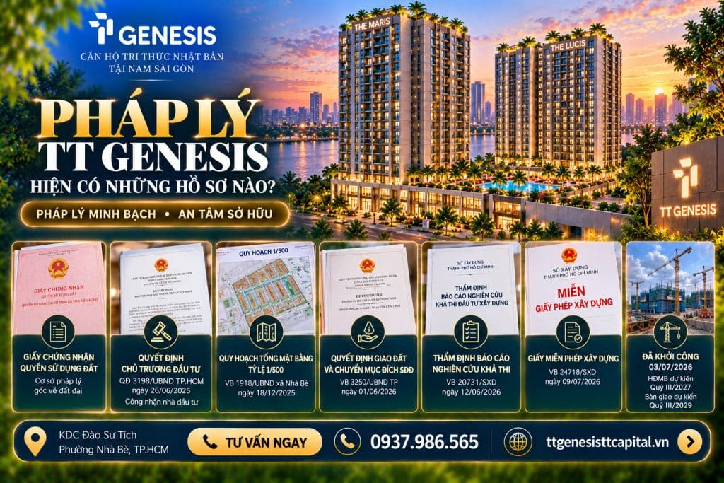 Pháp lý TT Genesis hiện có những hồ sơ nào?